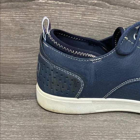 Robert David Mens Casual Oxford Sneakers Shoes Navy Blue Lace Up Size 8 - Picture 5 of 8